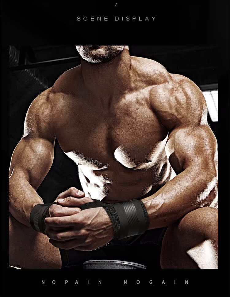 Gym Wrist Wraps Straps Double Layer detail 4