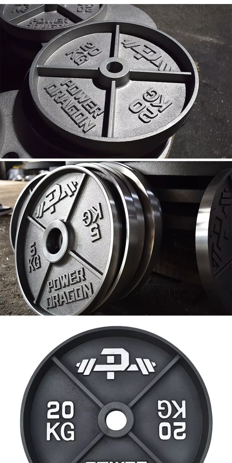 Black Gym Weight Plates detail 4