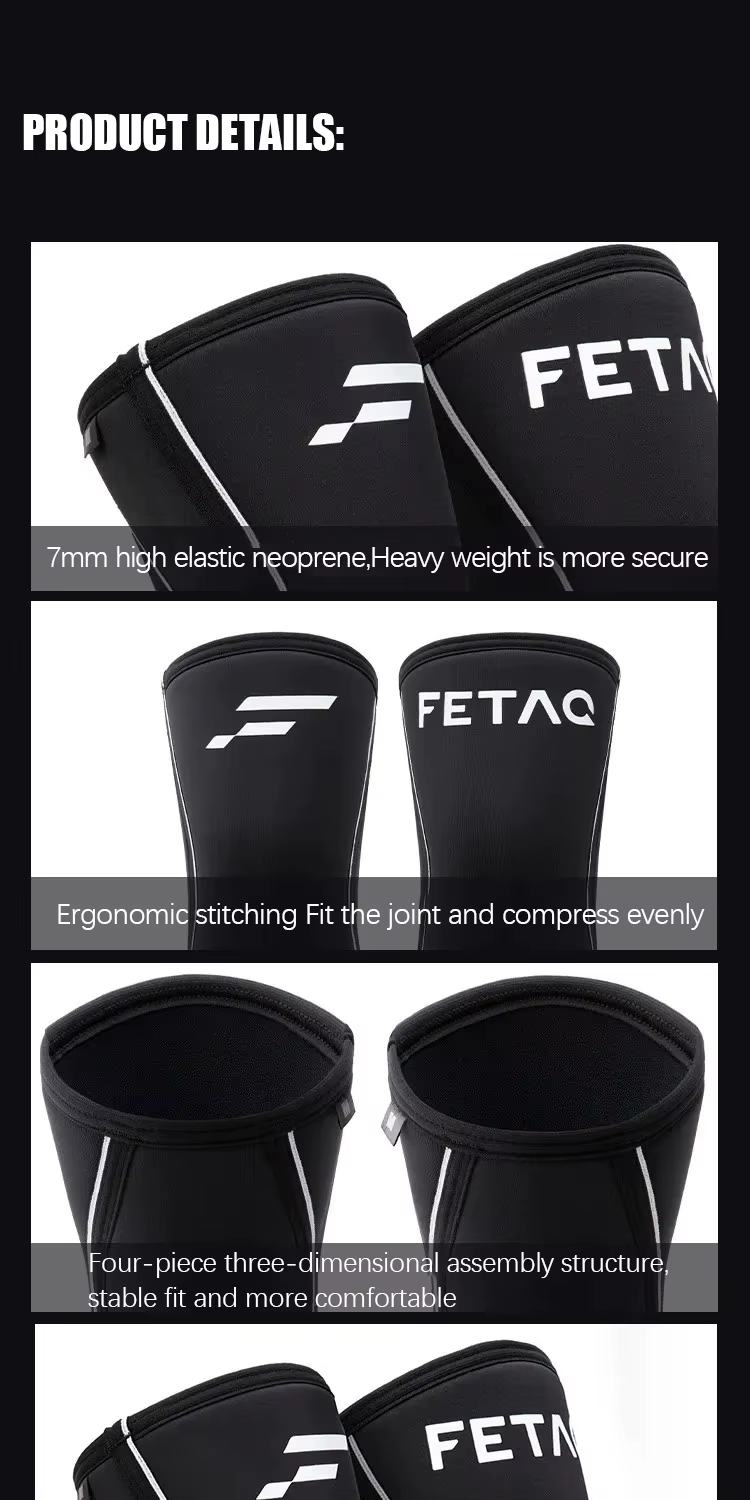 High Performance Knee Compression Support for Squats Weightlifting Men and Women thumbnail 2