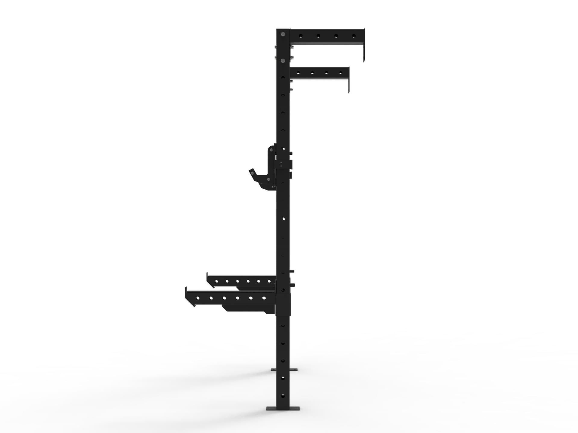 Steel Matt Black Half Wall Mounted Squat Rack thumbnail 2